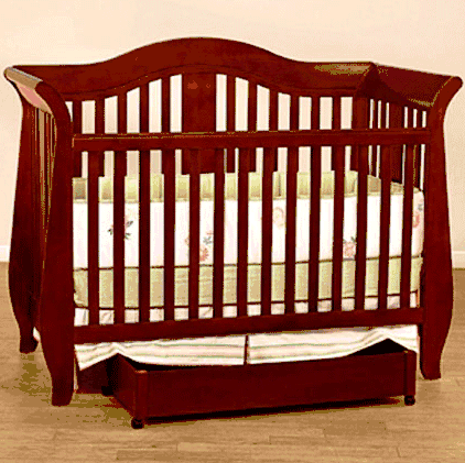 Simplicity Providence 4-in-1 Crib Dark Cherry - 8621PRC
