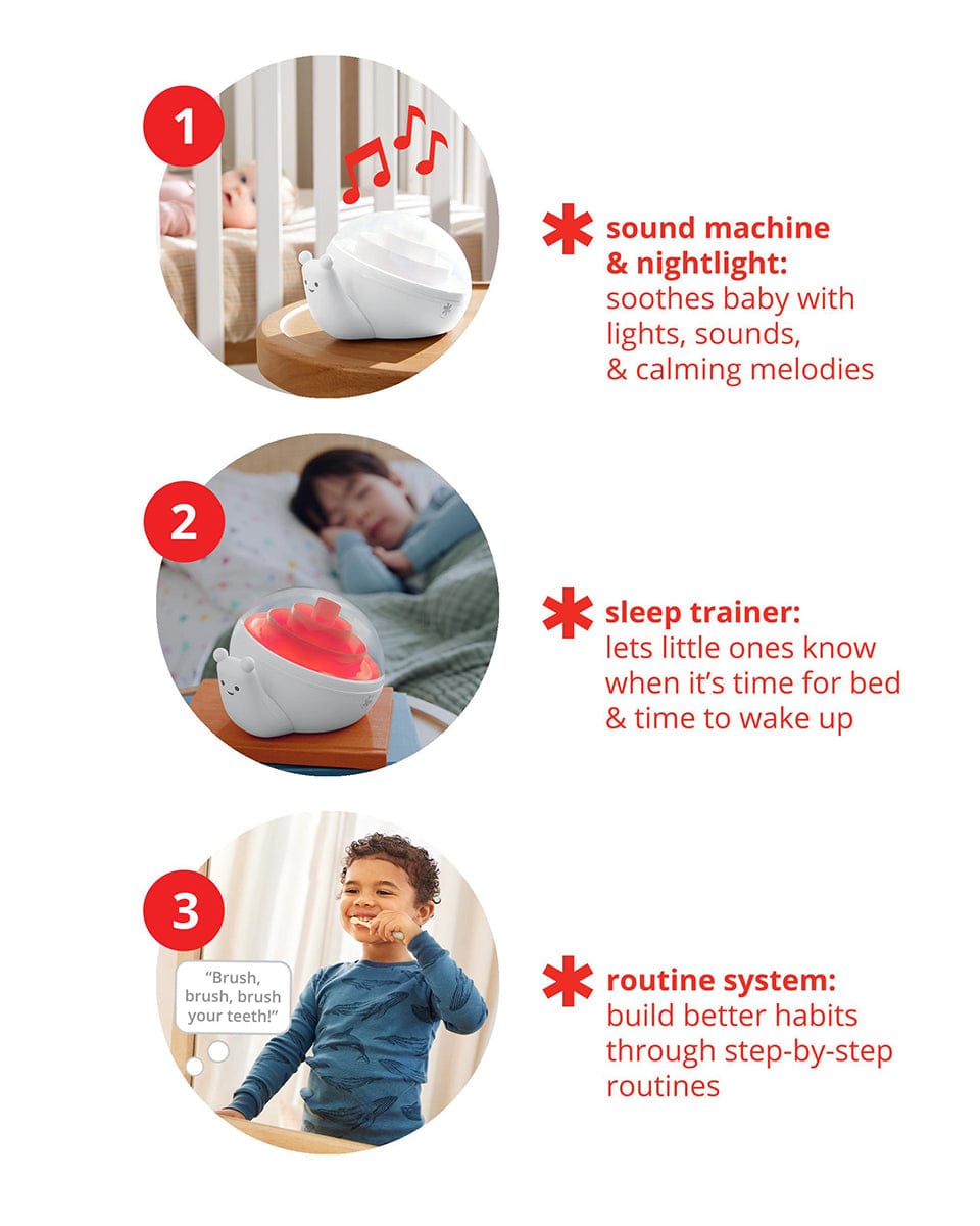 Skip Hop 3-in-1 Smart Snail Sound & Routine Machine - 9O259910