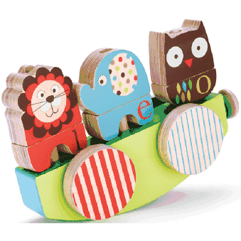 Skip Hop Alphabet ZOO Stack, Rock & Pull