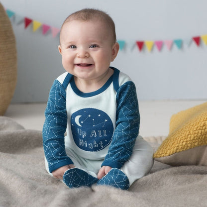 Skip Hop Baby Says Footie, Up All Night - Galaxy (3 Months) - 279500-3M