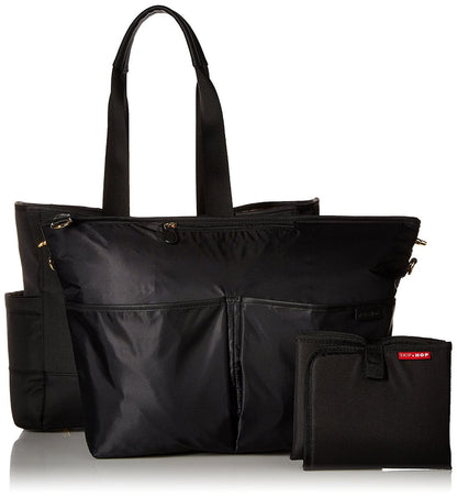 Skip Hop Chelsea 2in1 Downtown Chic Tote Diaper Bag - Black - 200456