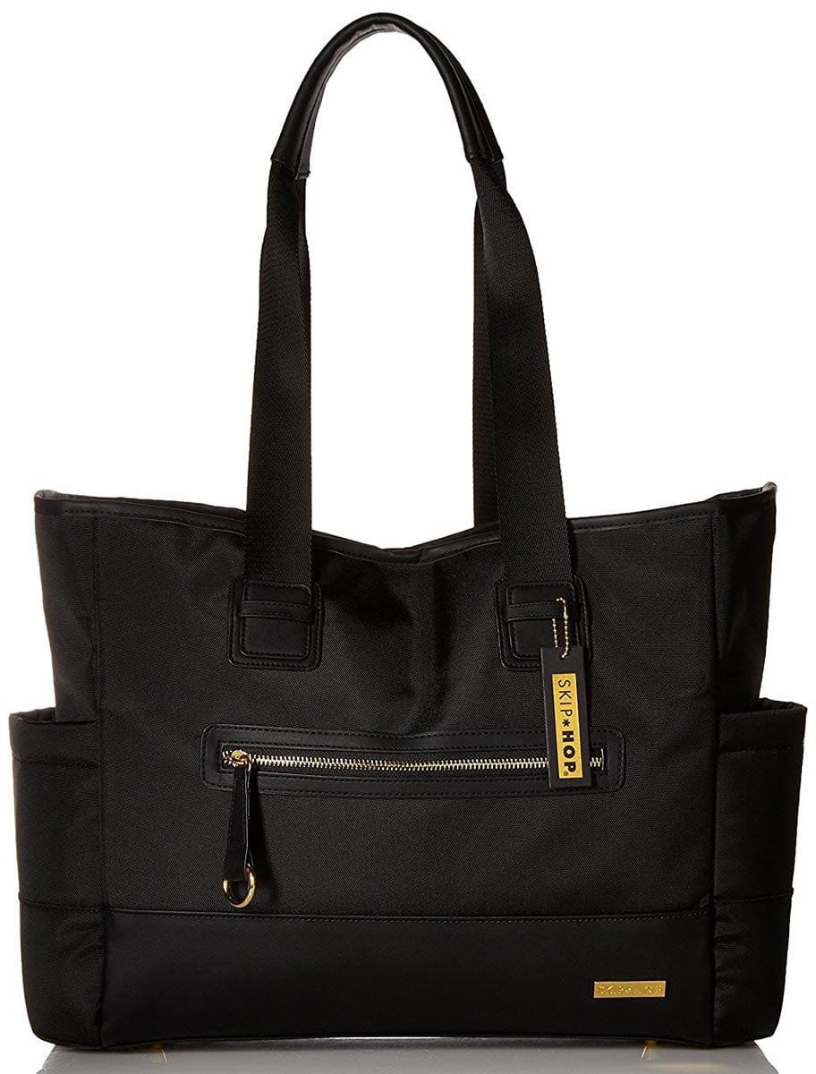 Skip Hop Chelsea 2in1 Downtown Chic Tote Diaper Bag - Black - 200456