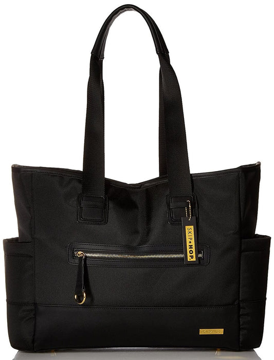 Skip Hop Chelsea 2in1 Downtown Chic Tote Diaper Bag - Black - 200456