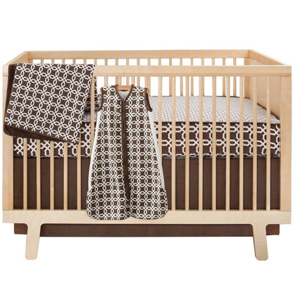 Skip Hop Complete Sheet 4 Crib Piece Set - Chocolate Lattice - 276521