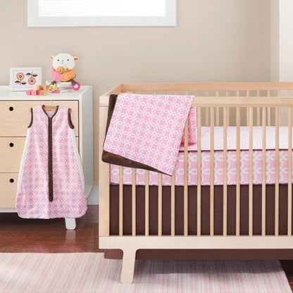 Skip Hop Complete Sheet 4 Piece Crib Set - Pink Lattice - 276522