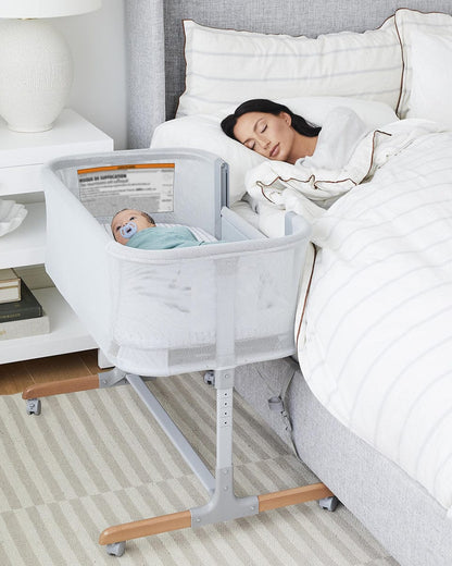 Skip Hop Cozy-Up 2-in-1 Bedside Sleeper & Bassinet - Grey - 9I099910