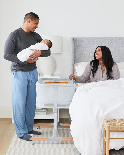 Skip Hop Cozy-Up 2-in-1 Bedside Sleeper & Bassinet - Grey - 9I099910