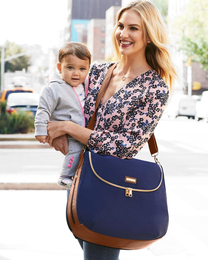 Skip Hop Curve Satchel Diaper Bag - Navy - 200876