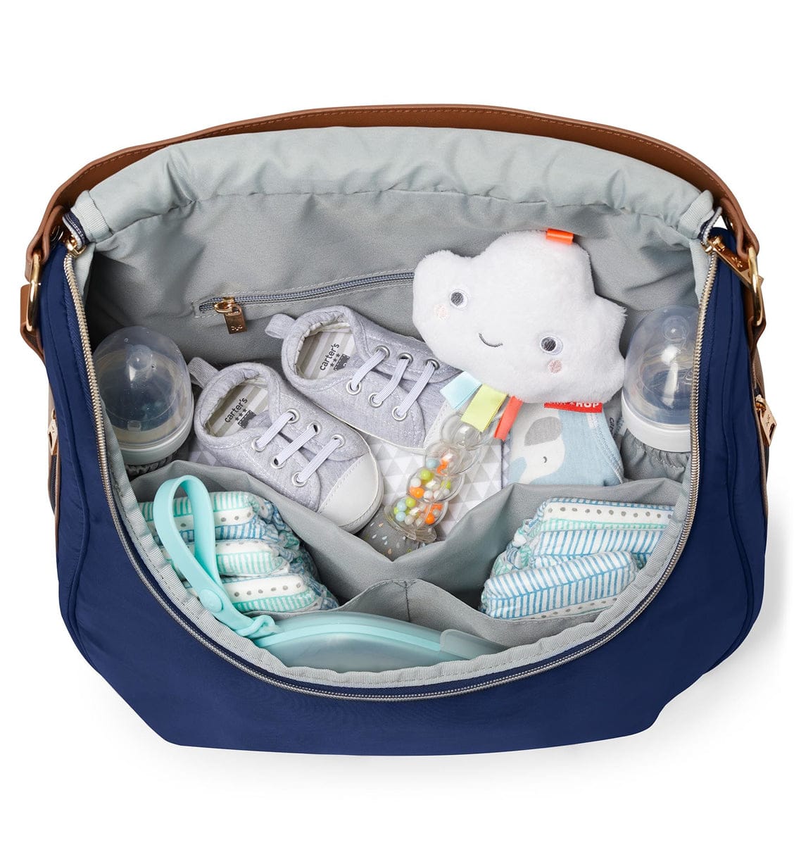 Skip Hop Curve Satchel Diaper Bag - Navy - 200876