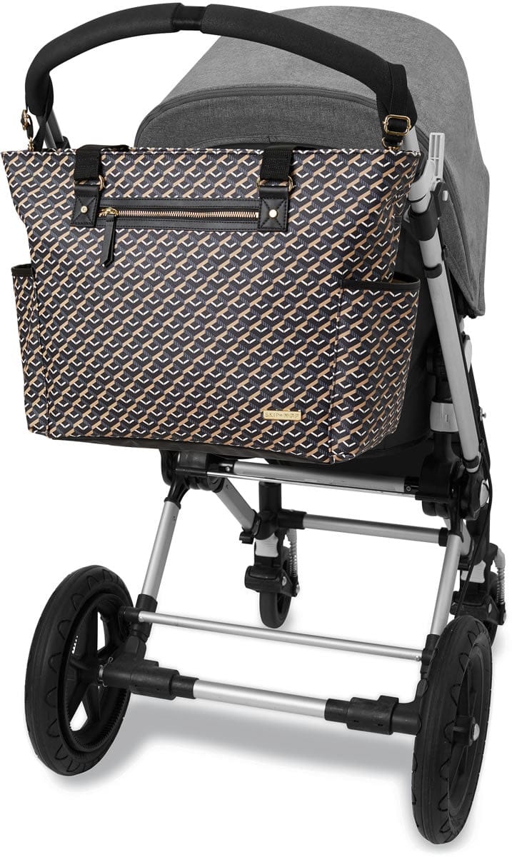 Skip Hop Deco Saffiano Tote Diaper Bag - Black - 200902