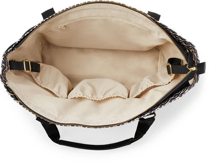 Skip Hop Deco Saffiano Tote Diaper Bag - Black - 200902
