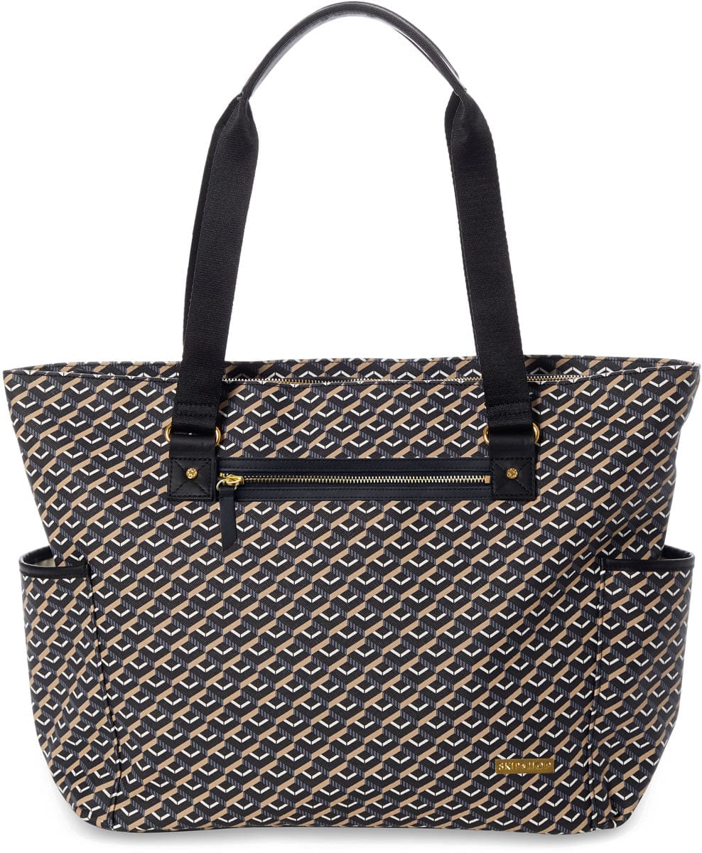 Skip Hop Deco Saffiano Tote Diaper Bag - Black - 200902