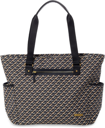 Skip Hop Deco Saffiano Tote Diaper Bag - Black - 200902