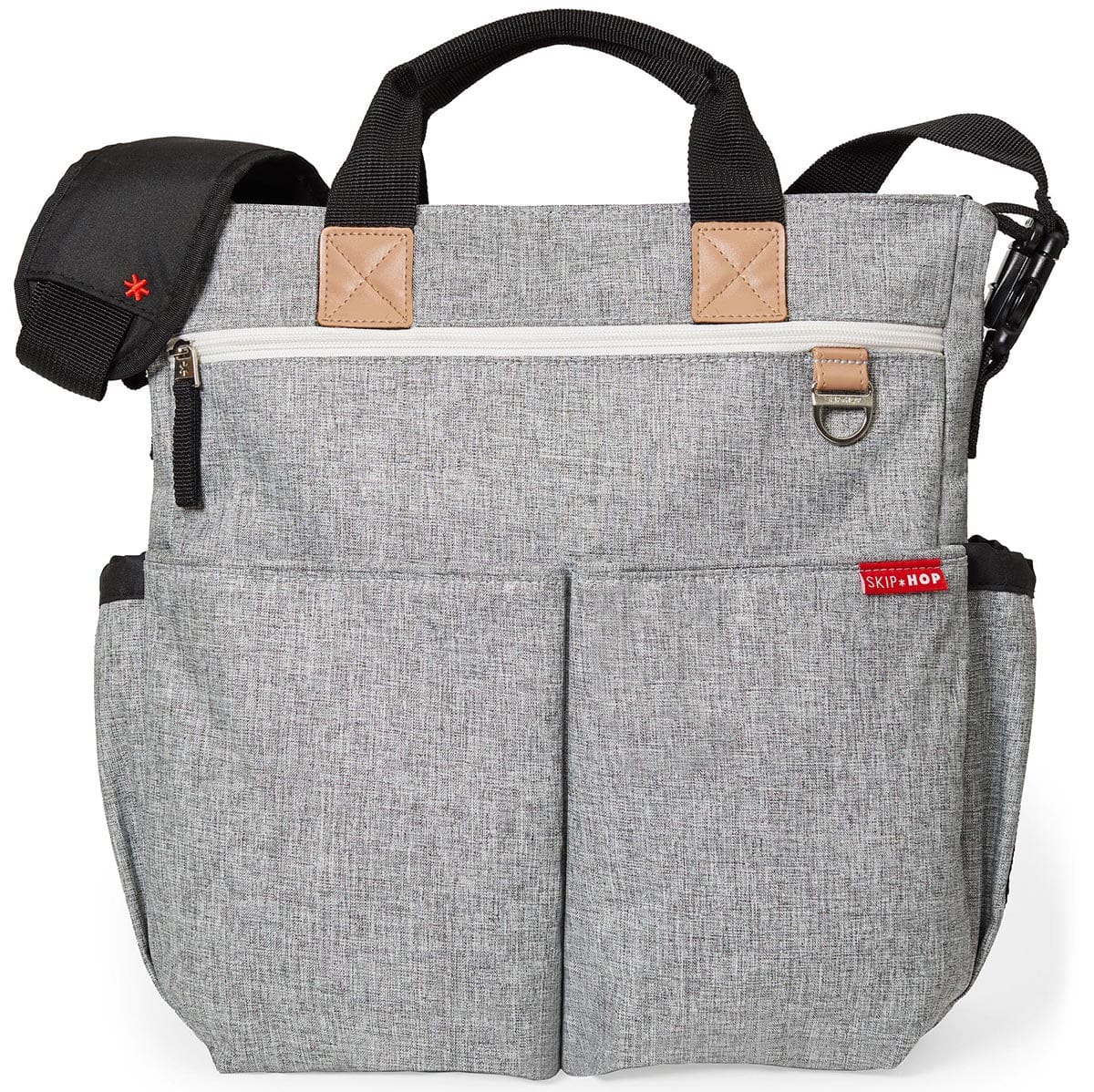 Skip Hop Duo Signature Diaper Bag - Grey Melange - 200326