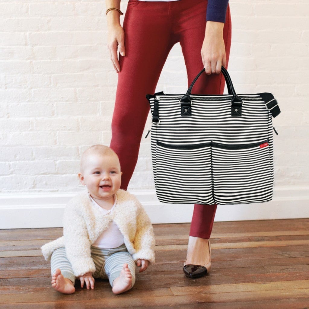 Skip Hop Duo Special Edition Diaper Bag - Black Stripe