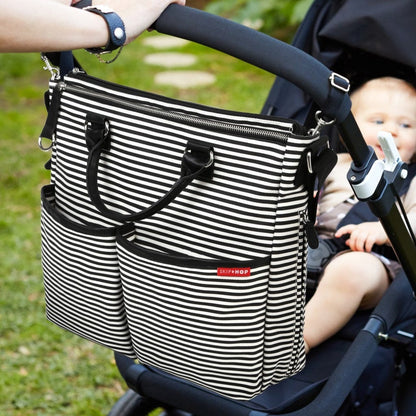 Skip Hop Duo Special Edition Diaper Bag - Black Stripe