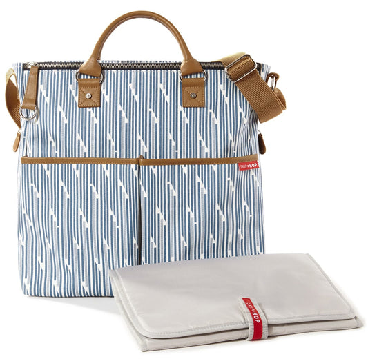 Skip Hop Duo Special Edition Diaper Bag - Blueprint Stripe - 200316