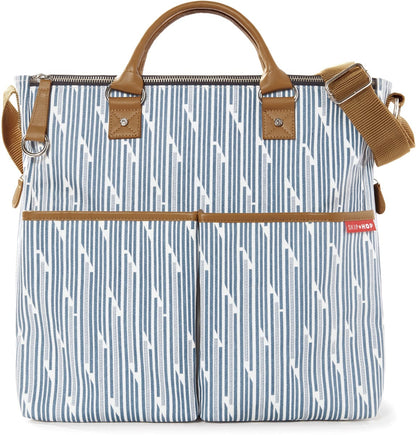 Skip Hop Duo Special Edition Diaper Bag - Blueprint Stripe - 200316