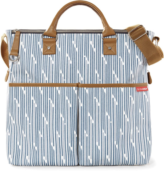 Skip Hop Duo Special Edition Diaper Bag - Blueprint Stripe - 200316