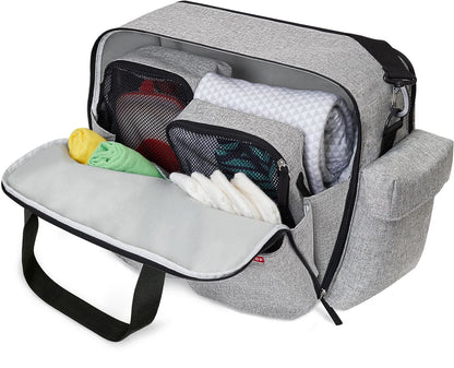 Skip Hop Duo Weekender Diaper Bag - Grey Melange - 201400