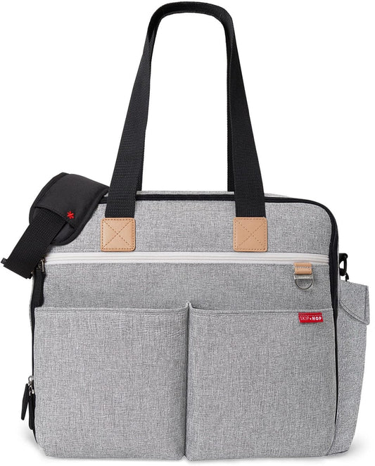 Skip Hop Duo Weekender Diaper Bag - Grey Melange - 201400