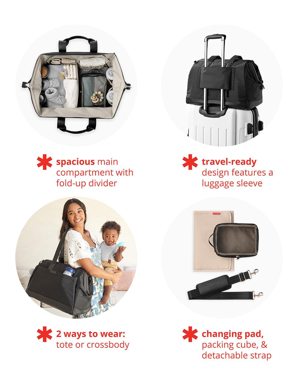 Skip Hop Endless Weekender Diaper Bag - Black - 9O260510