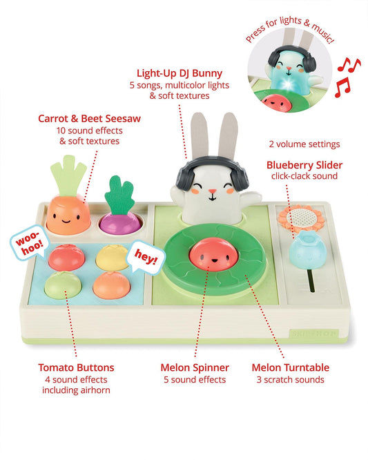 Skip Hop Farmstand Let The Beet Drop DJ Set Baby Musical Toy - 9M919210