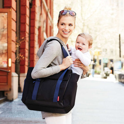 Skip Hop Fit All-Access Diaper Bag - Black/Cobalt - 204200