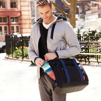 Skip Hop Fit All-Access Diaper Bag - Black/Cobalt - 204200