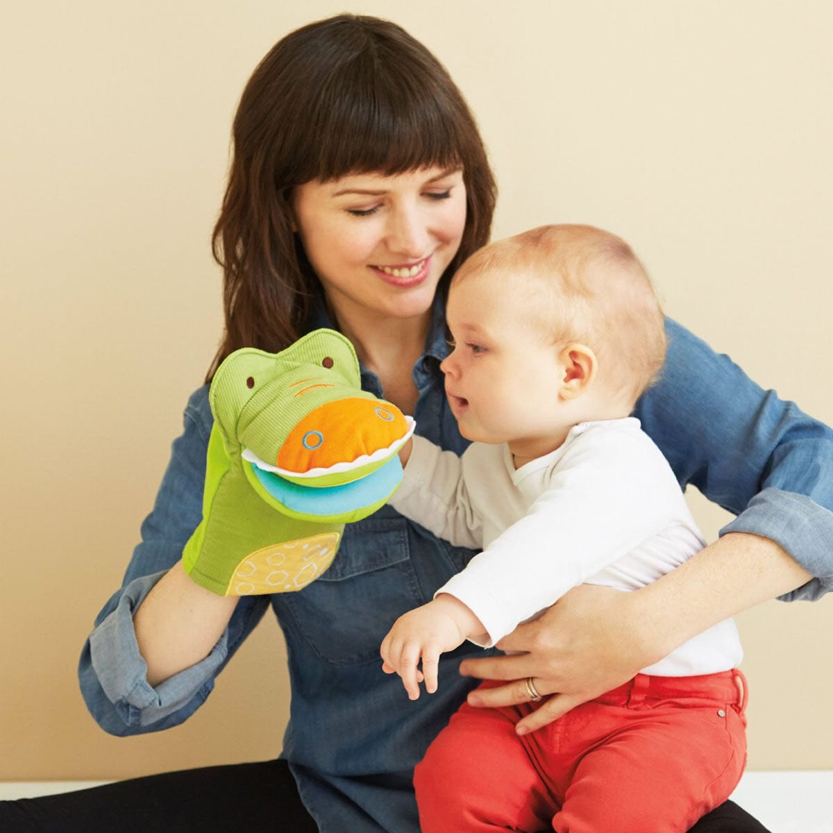 Skip Hop Giraffe Safari Mirror Puppet - Crocodile - 307403