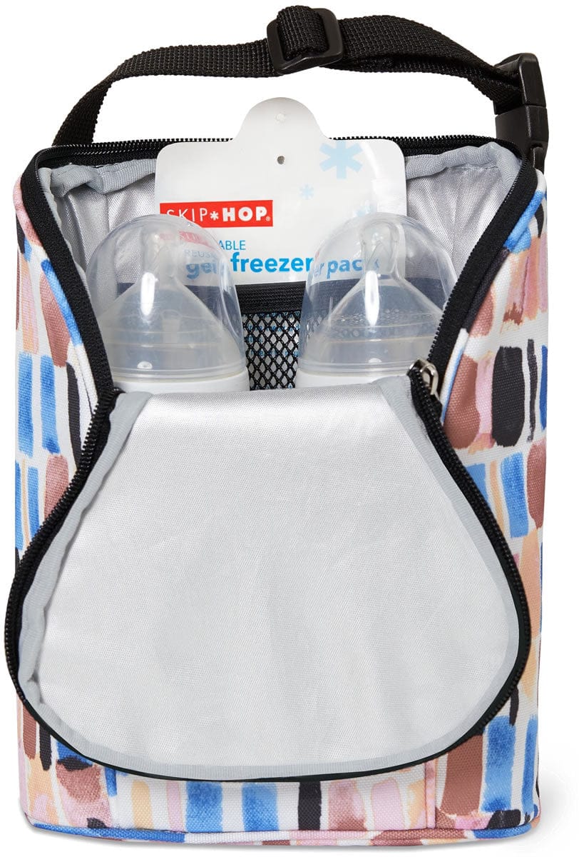 Skip Hop Grab & Go Double Bottle Bag - Brush Stroke - 205314