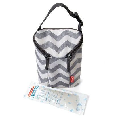 Skip Hop Grab & Go Double Bottle Bag - Chevron