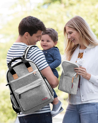 Skip Hop Grab & Go Double Bottle Bag - Grey Melange - 205315