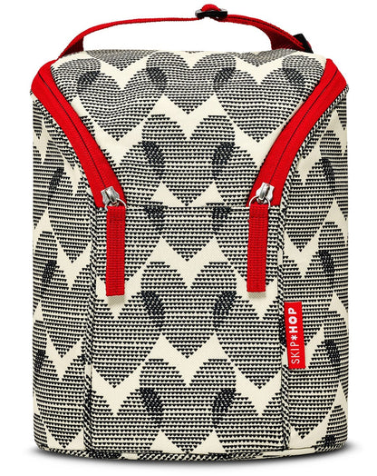 Skip Hop Grab & Go Double Bottle Bag - Hearts - 205306