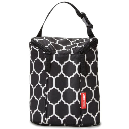 Skip Hop Grab & Go Double Bottle Bag - Onyx Tile - 205300