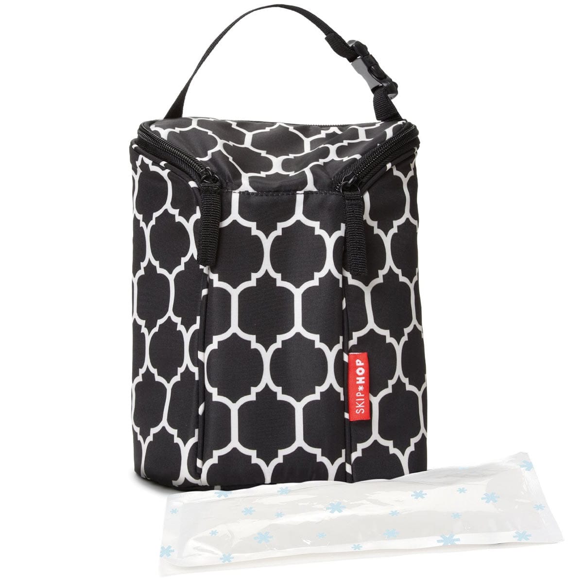 Skip Hop Grab & Go Double Bottle Bag - Onyx Tile - 205300