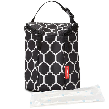 Skip Hop Grab & Go Double Bottle Bag - Onyx Tile - 205300
