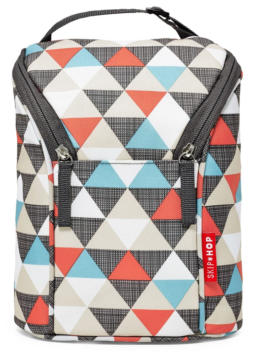 Skip Hop Grab & Go Double Bottle Bag - Triangles - 205307