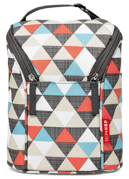 Skip Hop Grab & Go Double Bottle Bag - Triangles - 205307