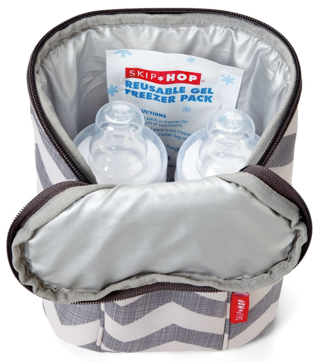 Skip Hop Grab & Go Double Bottle Bag - Triangles - 205307