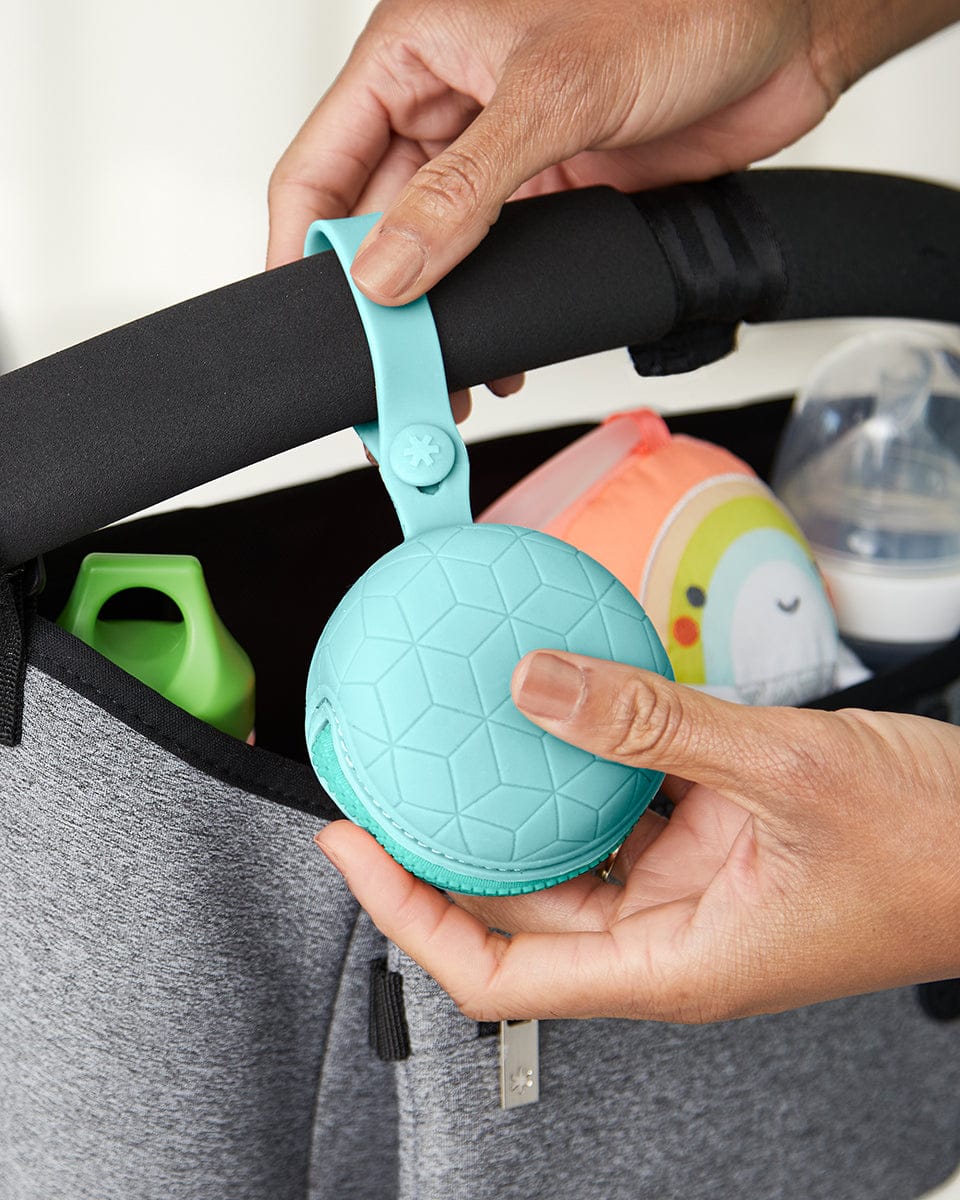 Skip Hop Grab & Go Silicone Pacifier Holder - Teal - 9J600410