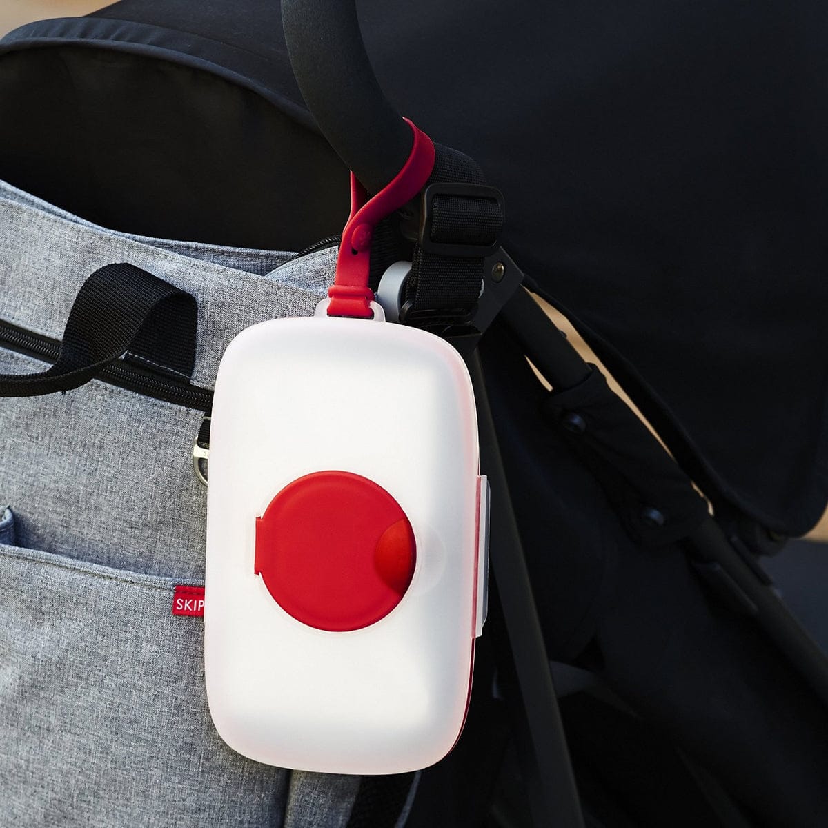 Skip Hop Grab & Go Snug Seal Wipes Case - Red