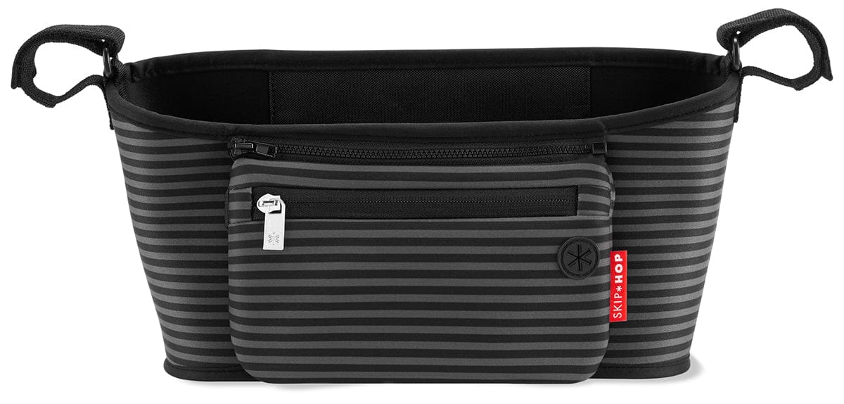 Skip Hop Grab & Go Stroller Organizer - Black/Grey Stripes - 9I633510