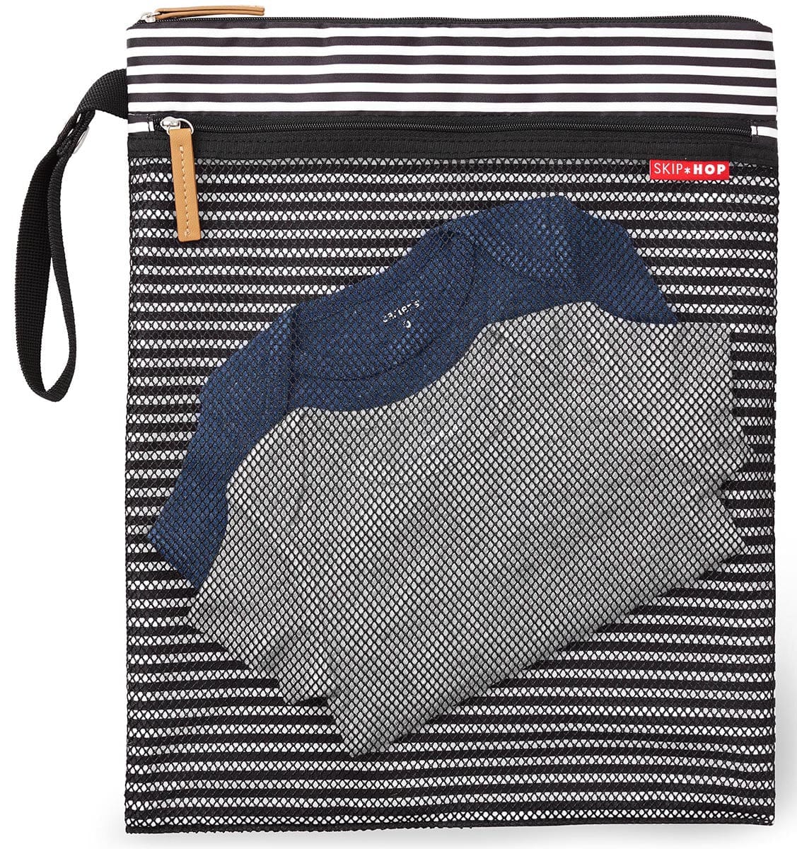 Skip Hop Grab & Go Wet/Dry BagÊ- Black/White Stripe - 205017