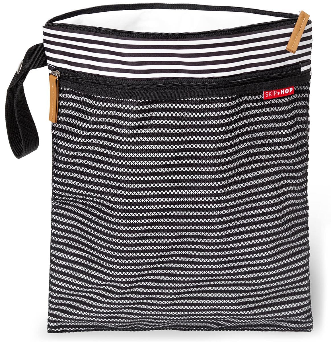 Skip Hop Grab & Go Wet/Dry BagÊ- Black/White Stripe - 205017