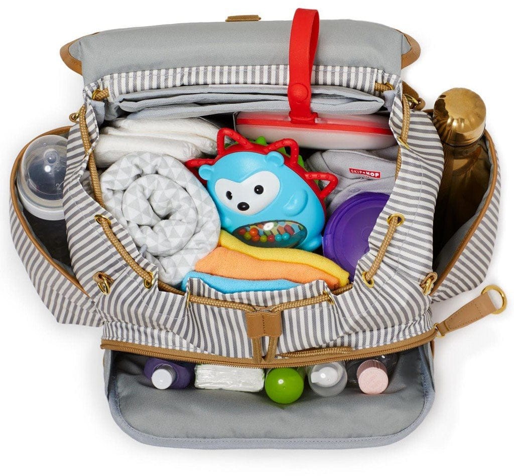 Skip Hop Grand Central Take-It-All Backpack Diaper Bag  - French Stripe