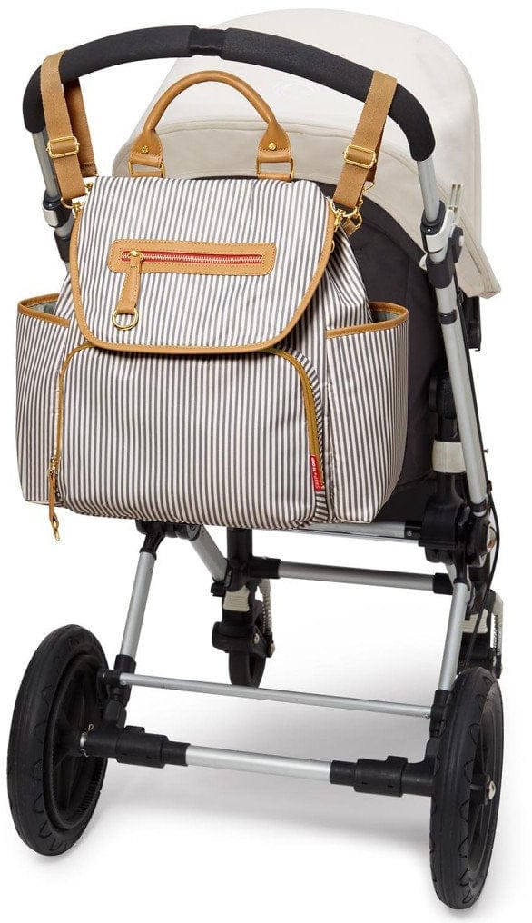 Skip Hop Grand Central Take-It-All Backpack Diaper Bag  - French Stripe