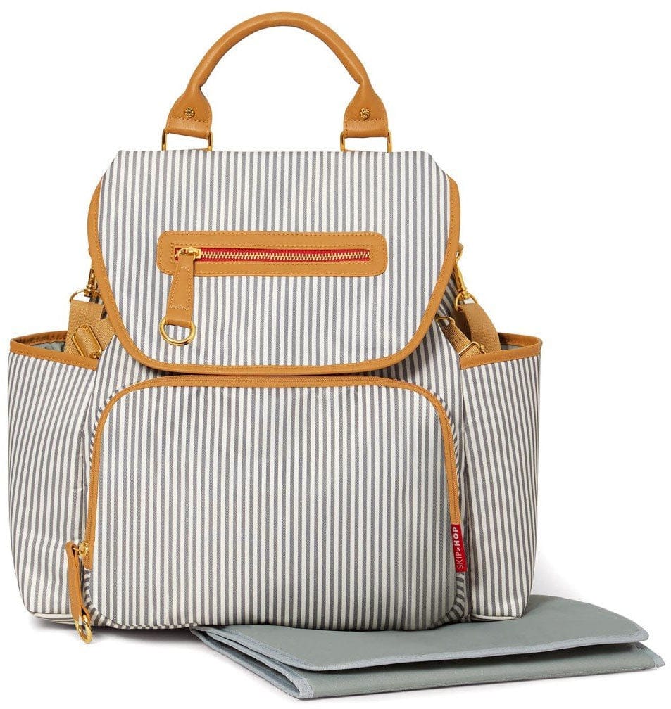 Skip Hop Grand Central Take-It-All Backpack Diaper Bag  - French Stripe