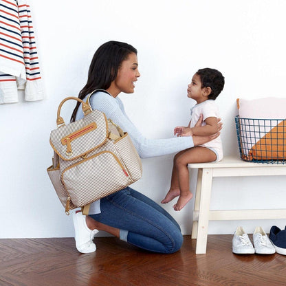 Skip Hop Grand Central Take-It-All Backpack Diaper Bag  - French Stripe