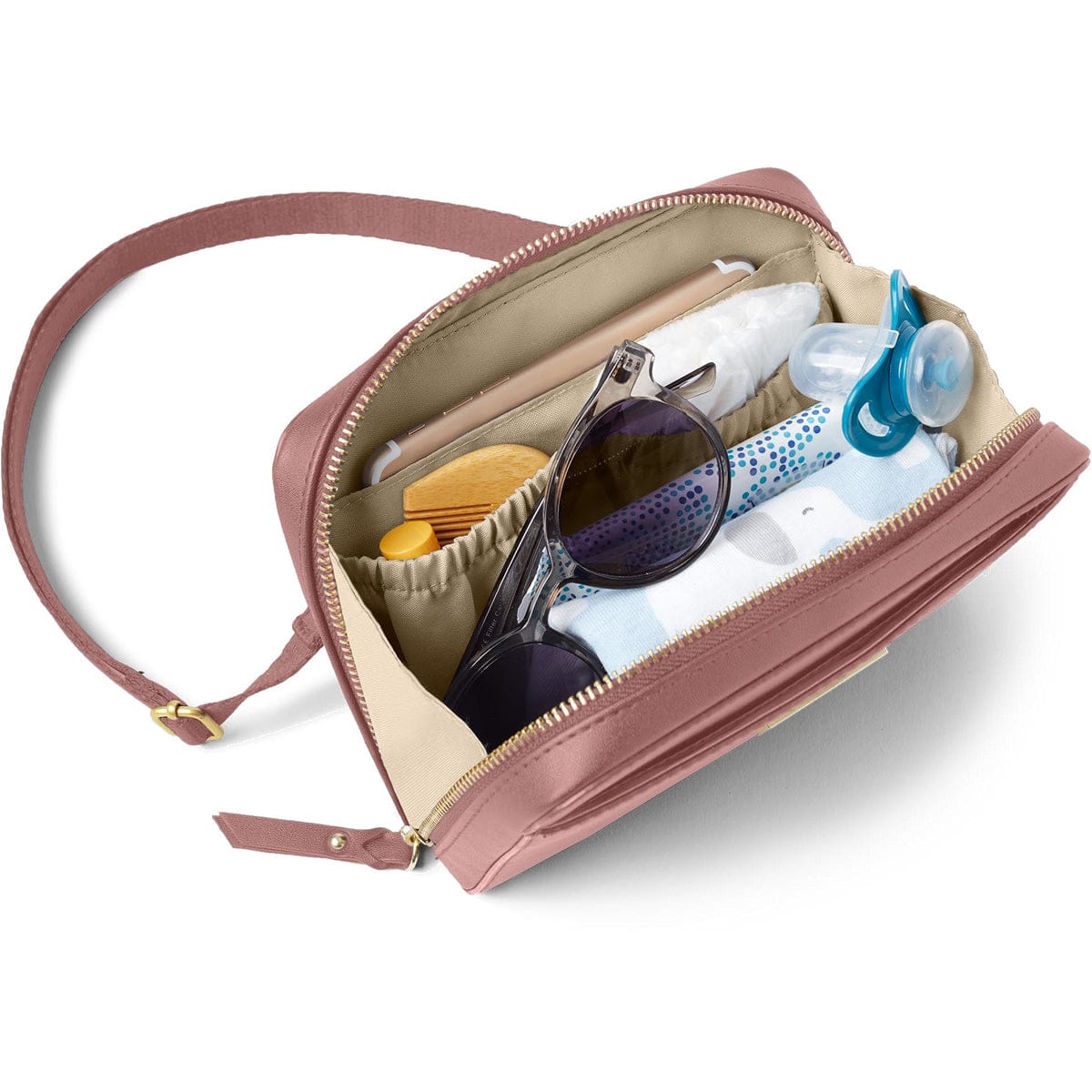 Skip Hop Greenwich Convertible Hip Pack Diaper Bag - Dusty Rose - 200609